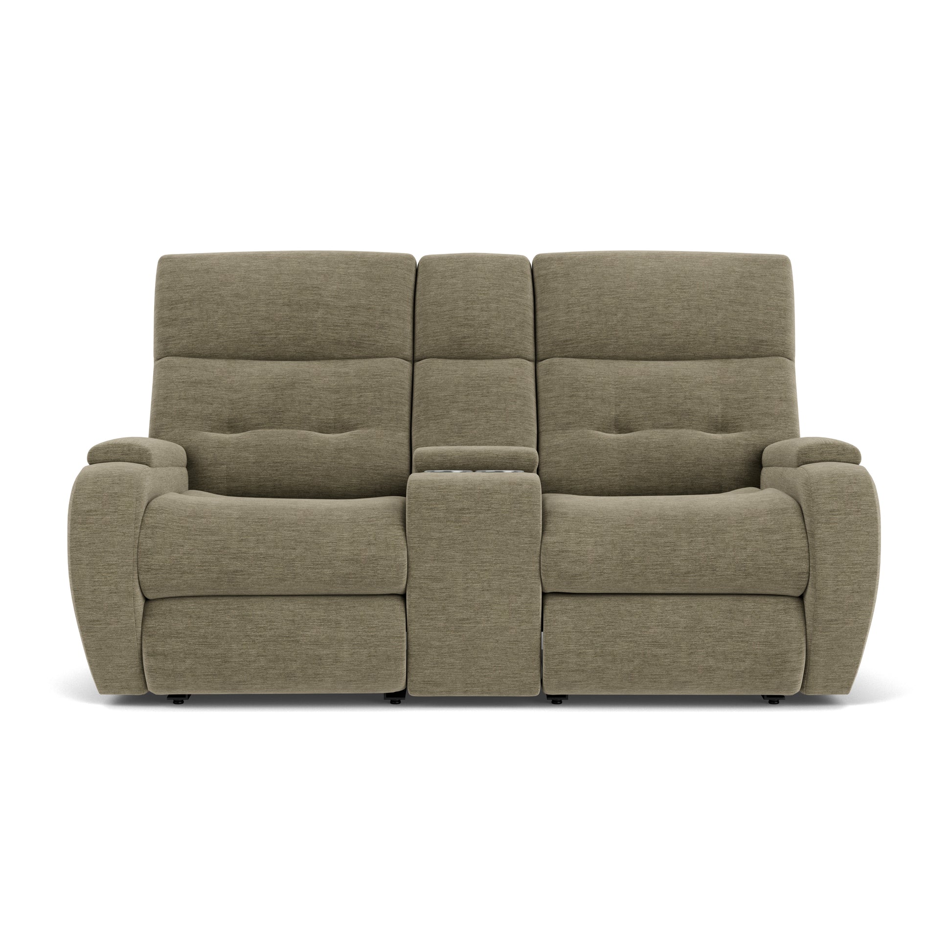 Flexsteel Strait Power Recliner with Power Headrest & Lumbar