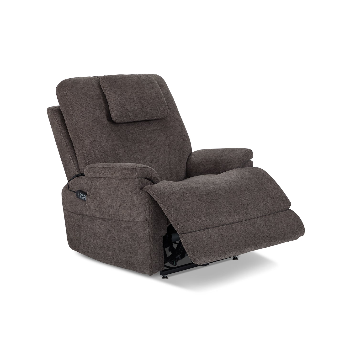 Flexsteel Zecliner Model 2+ Power Lift Sleep Recliner with Power Headrest, Lumbar, Heat & Massage