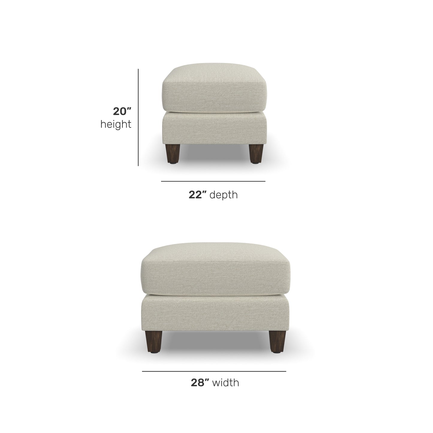 Flexsteel Drew Ottoman