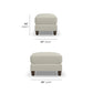 Flexsteel Drew Ottoman