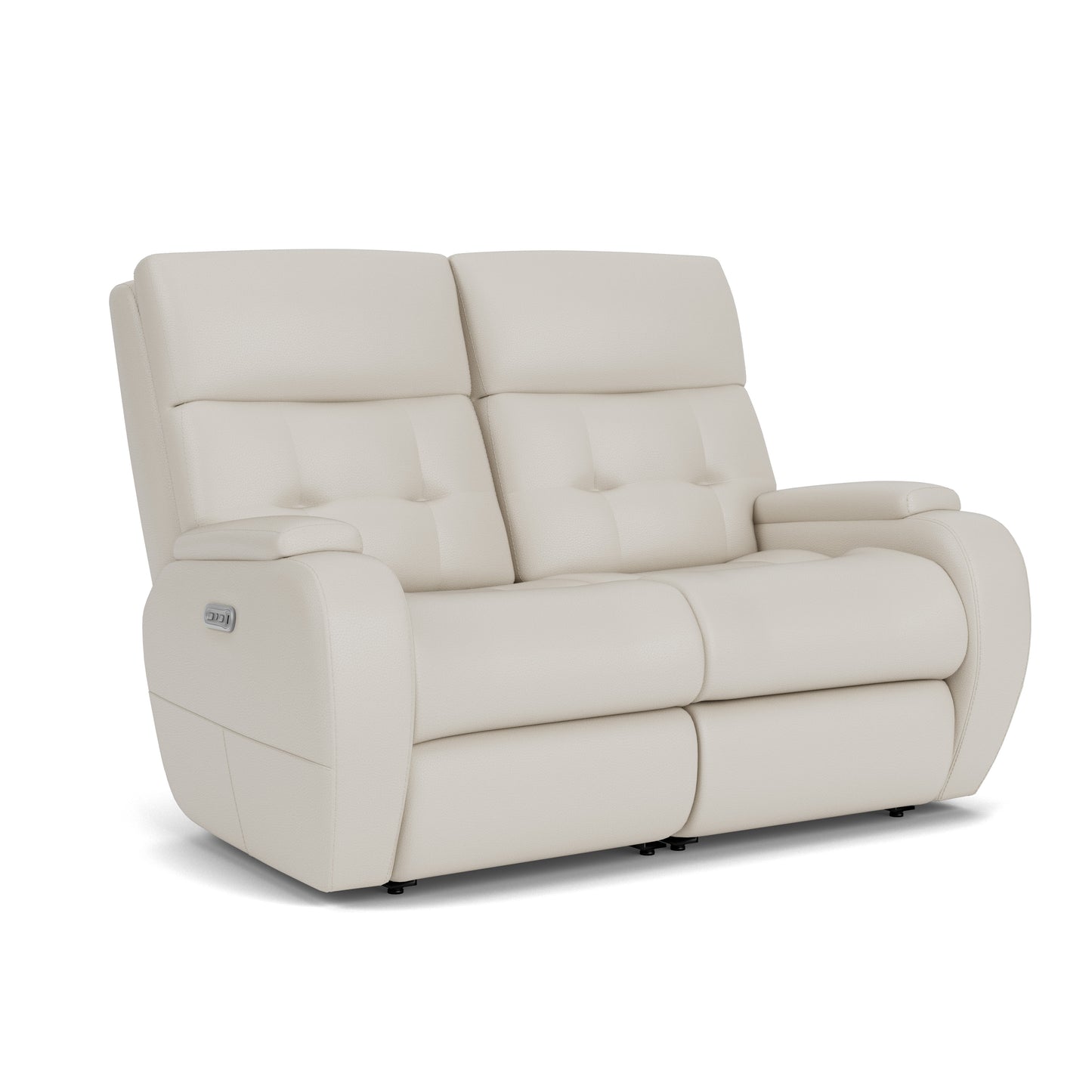 Flexsteel Strait Power Reclining Loveseat with Power Headrests
