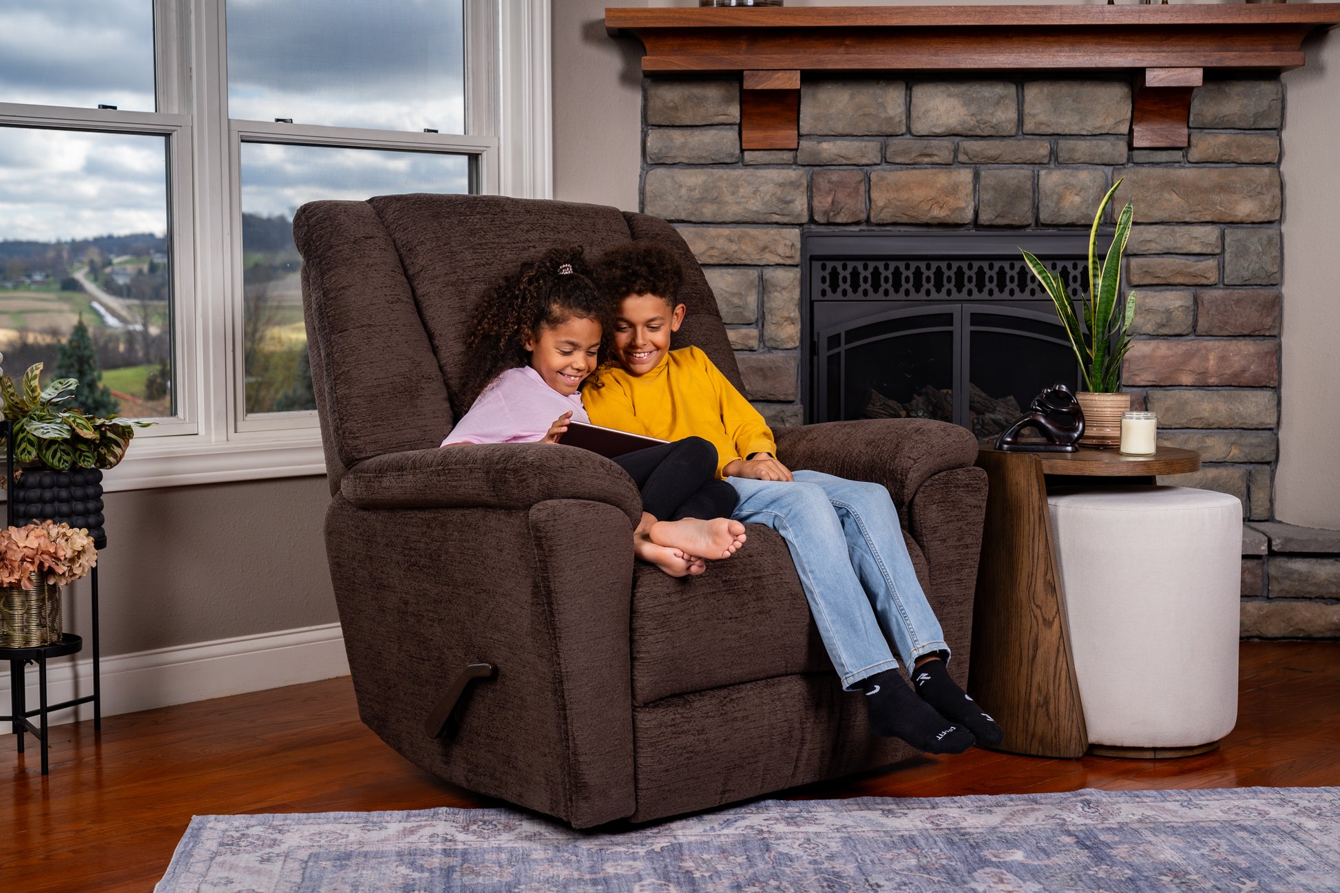 Flexsteel Plush Perfect Match Gliding Recliner