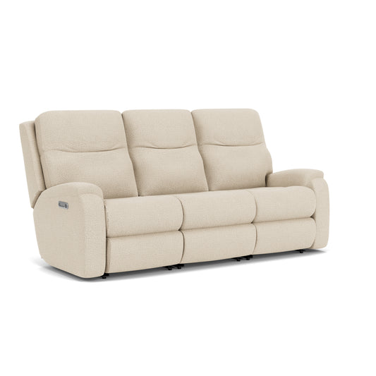 Flexsteel Penn Power Reclining Sofa with Power Headrests & Lumbar