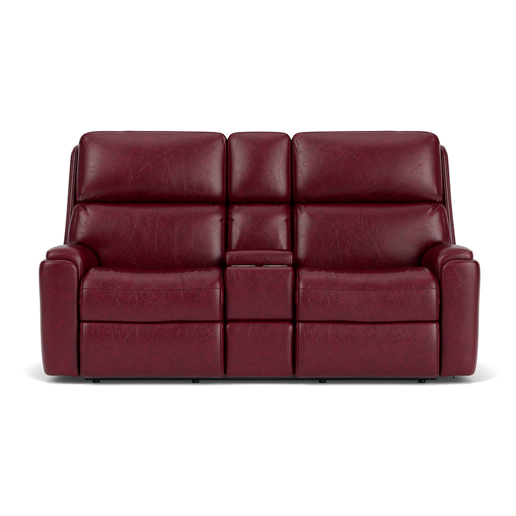 Flexsteel Rio Reclining Loveseat with Console