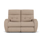 Flexsteel Strait Power Reclining Loveseat with Power Headrests