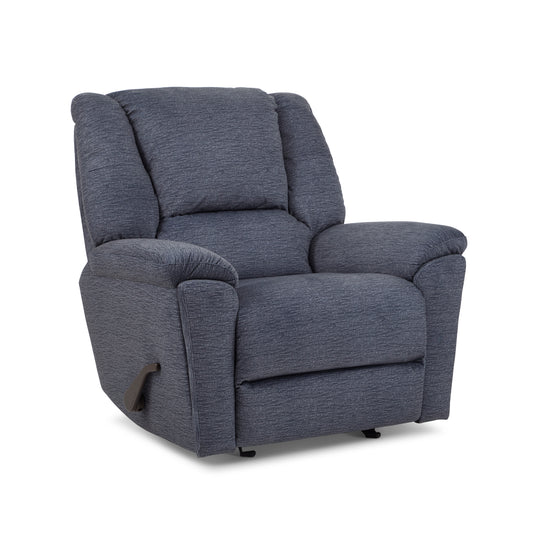 Plush Leather Gliding Recliner
