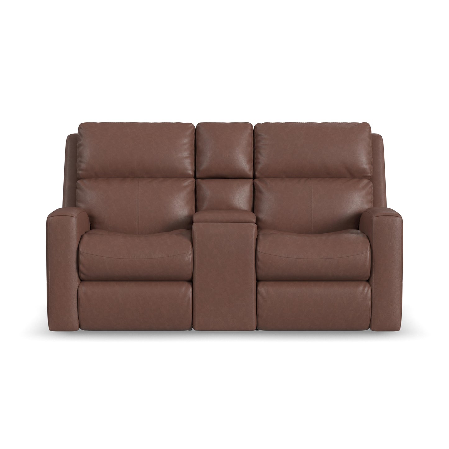 Flexsteel Score Power Reclining Loveseat with Console & Power Headrests & Lumbar