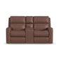 Flexsteel Score Power Reclining Loveseat with Console & Power Headrests & Lumbar