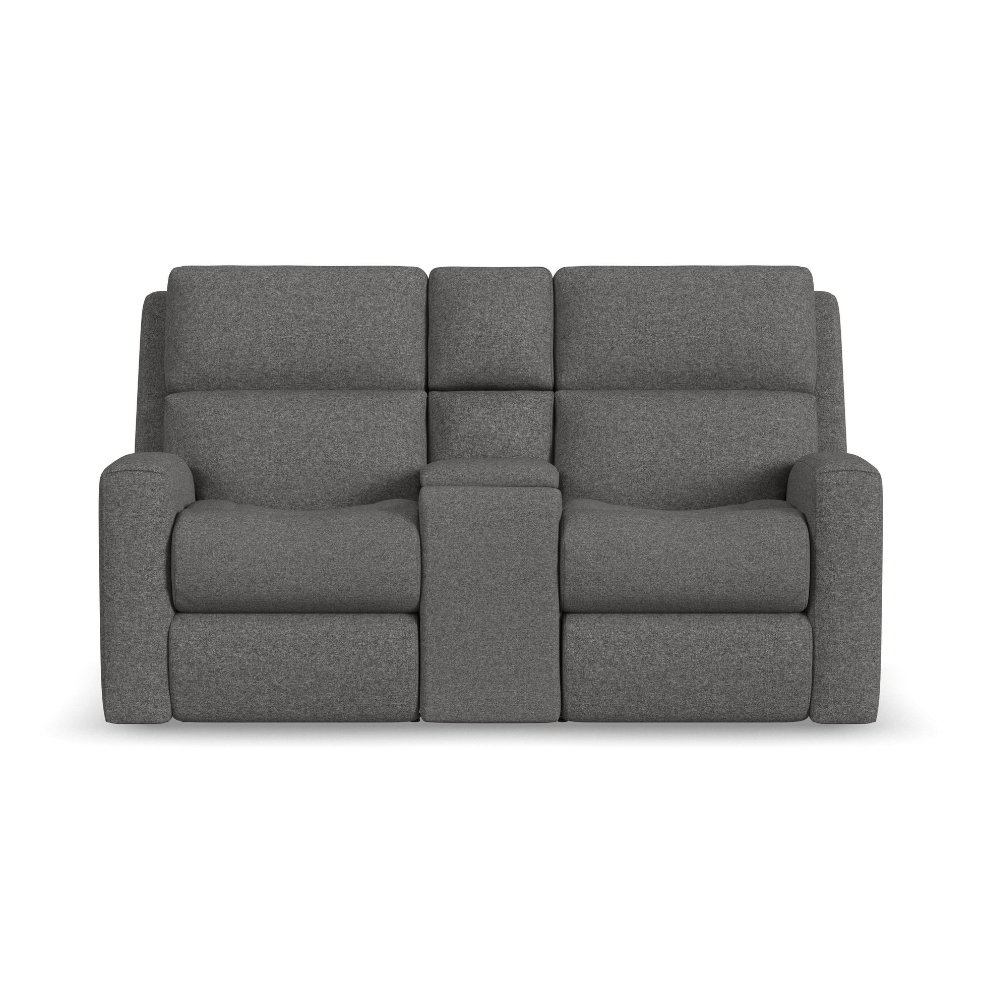 Flexsteel Score Power Reclining Loveseat with Console & Power Headrests & Lumbar