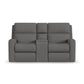 Flexsteel Score Power Reclining Loveseat with Console & Power Headrests & Lumbar