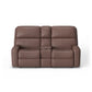 Flexsteel Rio Power Reclining Loveseat with Console & Power Headrests
