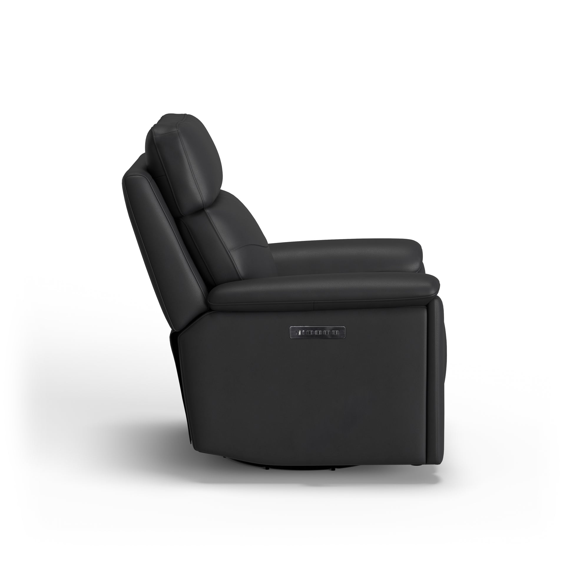 Flexsteel Refined Power Swivel Gliding Recliner with Power Headrest & Lumbar