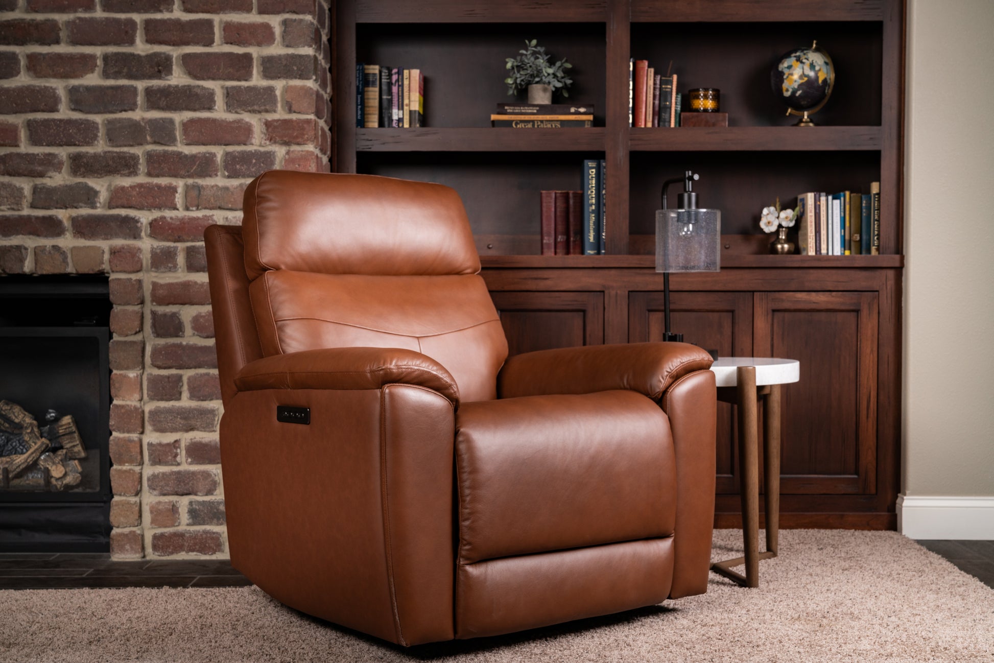 Flexsteel Refined Perfect Match Power Swivel Gliding Recliner with Power Headrest & Lumbar