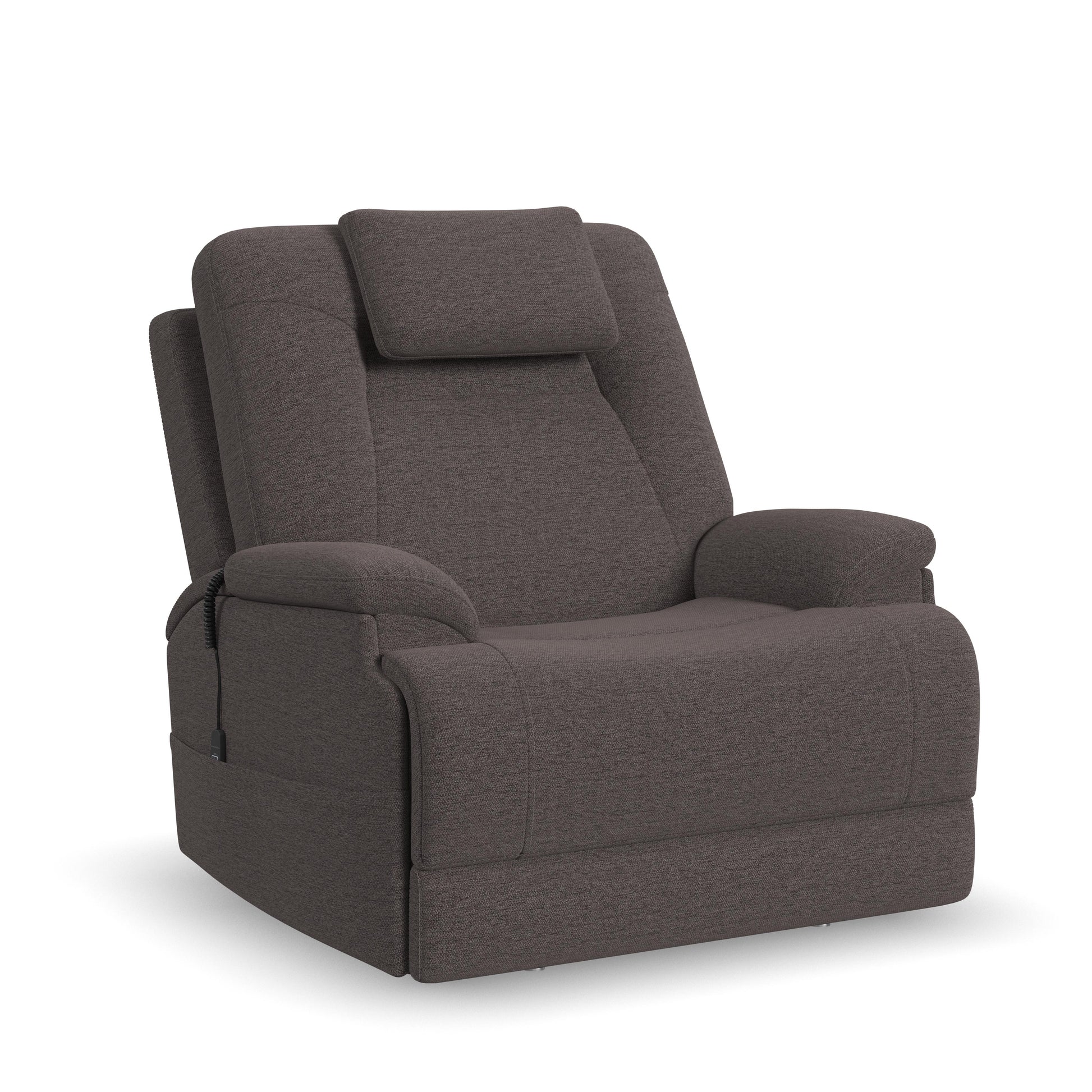 Flexsteel Zecliner Model 4+ Power Lift Recliner w/ Power Headrest & Lumbar, Heat & Massage