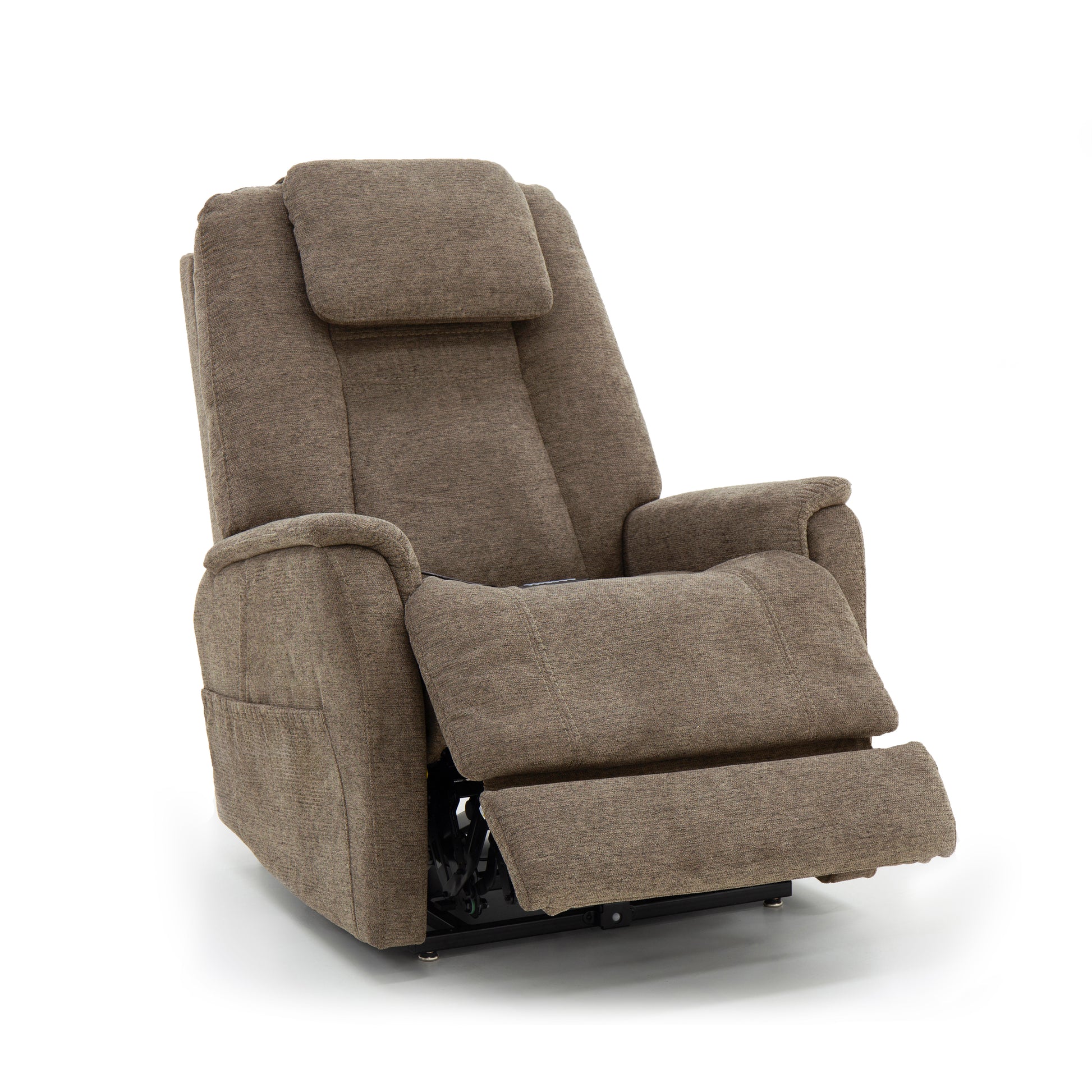 Flexsteel Zecliner Model 3+ Power Lift Recliner with Power Headrest, Lumbar, Heat & Massage
