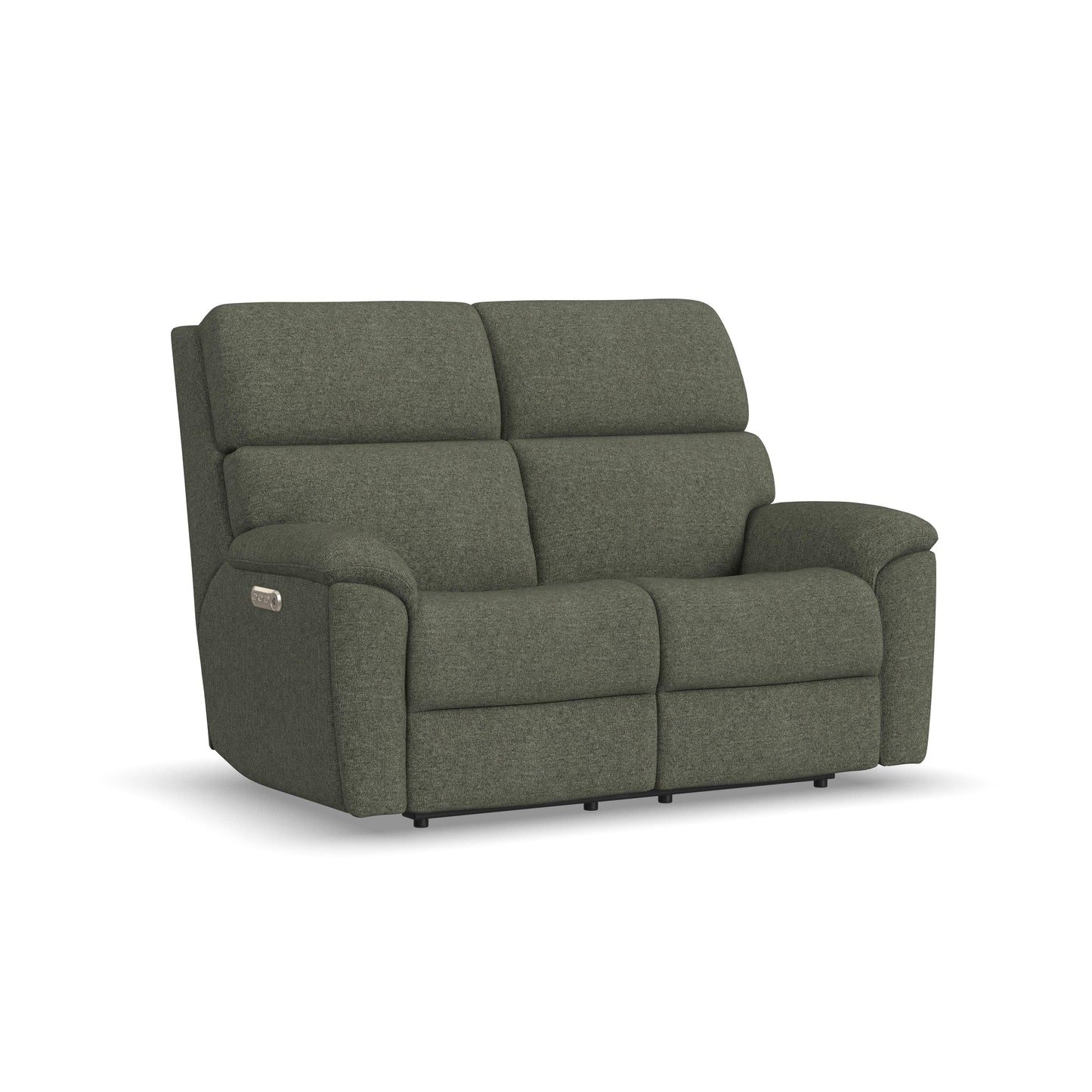 Flexsteel Porter Power Reclining Loveseat with Power Headrest & Lumbar