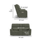 Flexsteel Porter Power Reclining Loveseat with Console, Power Headrest, & Lumbar