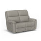Flexsteel Porter Power Reclining Loveseat with Power Headrests & Lumbar