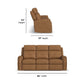 Flexsteel Felix Power Reclining Sofa with Power Headrest, Lumbar, Heat & Massage