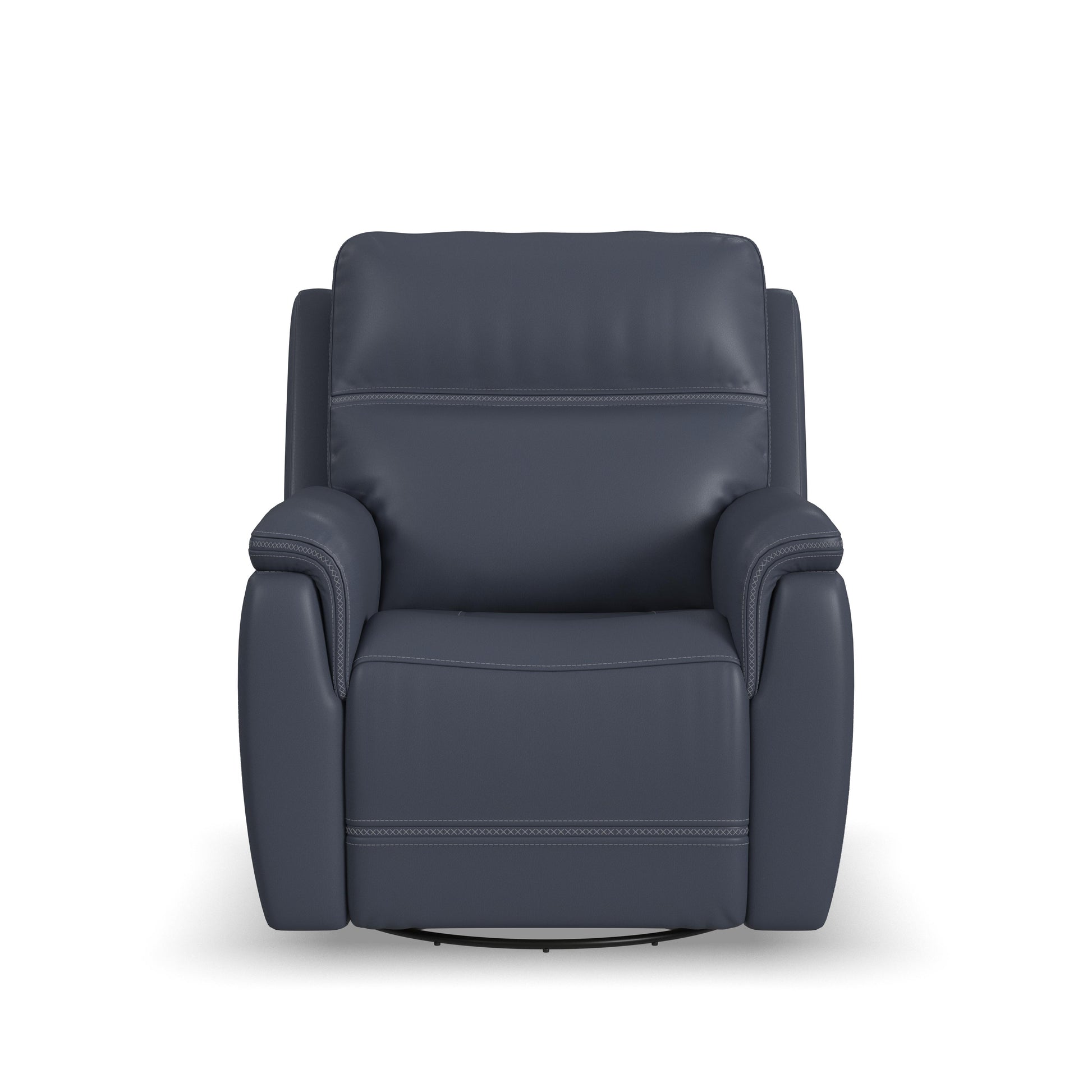 Flexsteel Sawyer Swivel Glider with Power Headrest, Lumbar, Heat & Massage