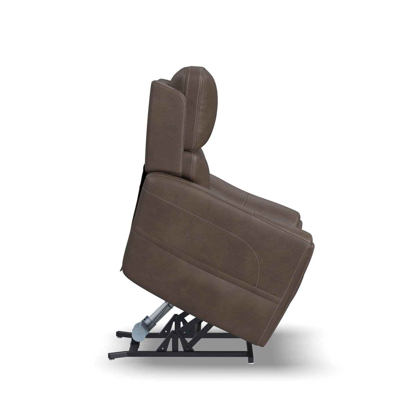 Flexsteel Carter Power Lift Recliner with Power Headrest, Lumbar, Heat & Massage