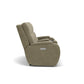 Flexsteel Strait Power Recliner with Power Headrest & Lumbar