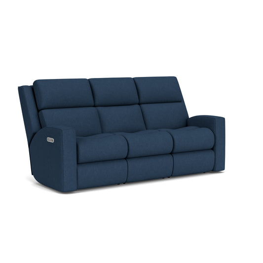 Score Power Reclining Sofa with Power Headrests & Lumbar - Lapis