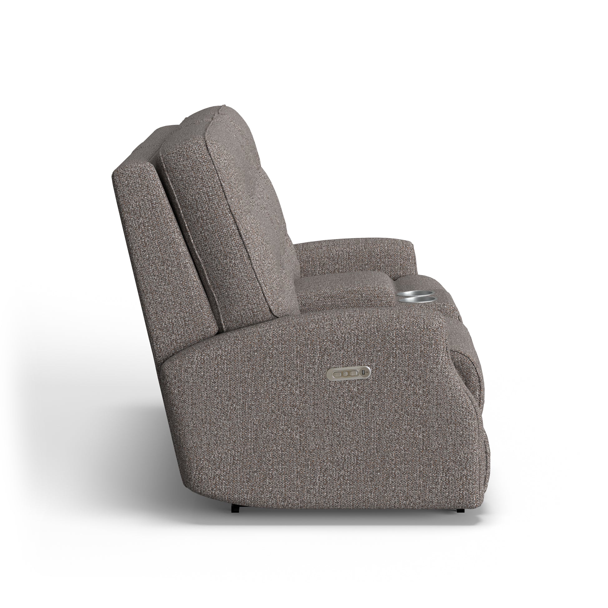 Flexsteel Devon Power Reclining Loveseat with Console & Power Headrests