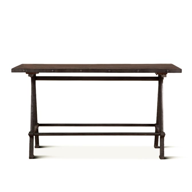 Industrial Teak 66" Gathering Table