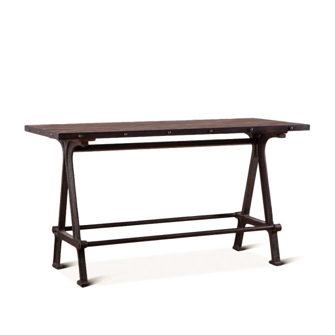 Industrial Teak 66" Gathering Table