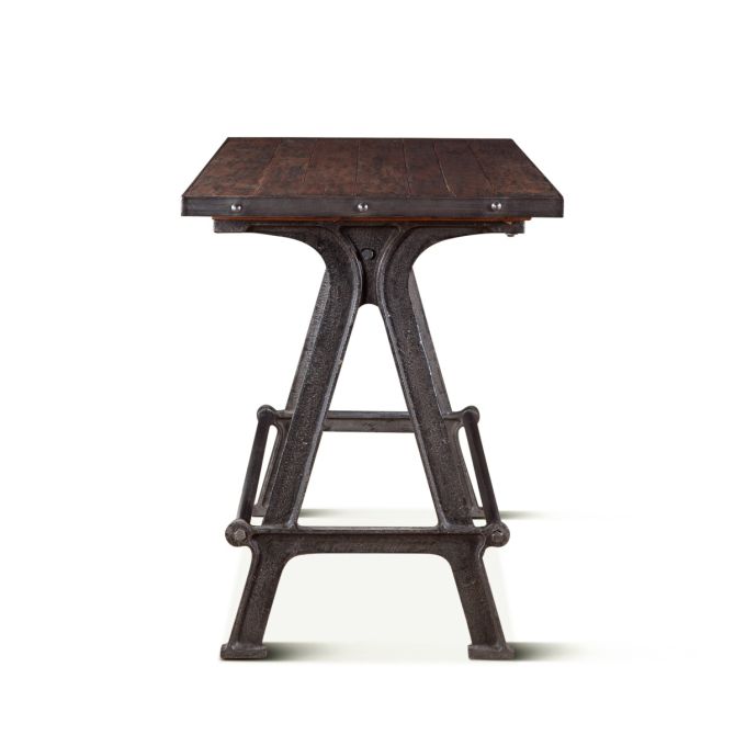 Industrial Teak 66" Gathering Table