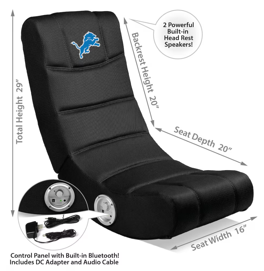 Detroit Lions Bluetooth Gaming Chair