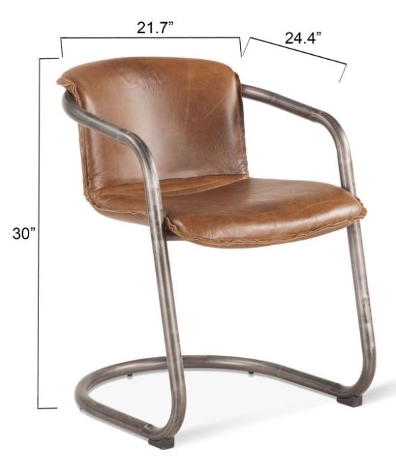 Portofino 22" Leather Dining Chair
