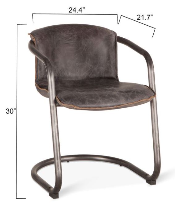 Portofino 22" Leather Dining Chair