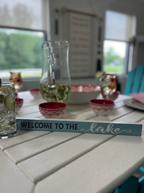 Welcome to the Lake Sign