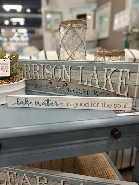 Lake Water Sign