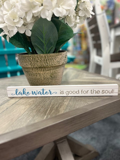Lake Water Sign