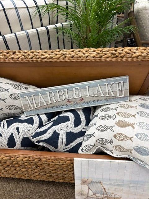 Marble Lake Sign