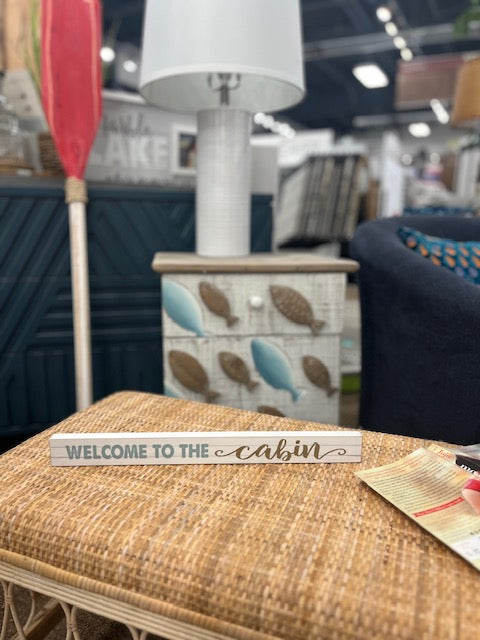Welcome to the Cabin Sign