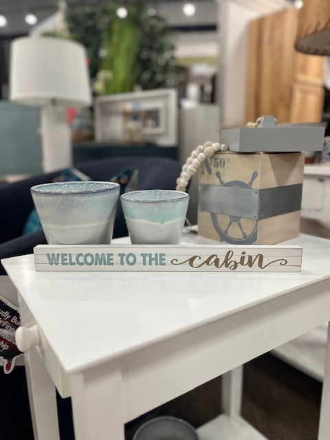 Welcome to the Cabin Sign