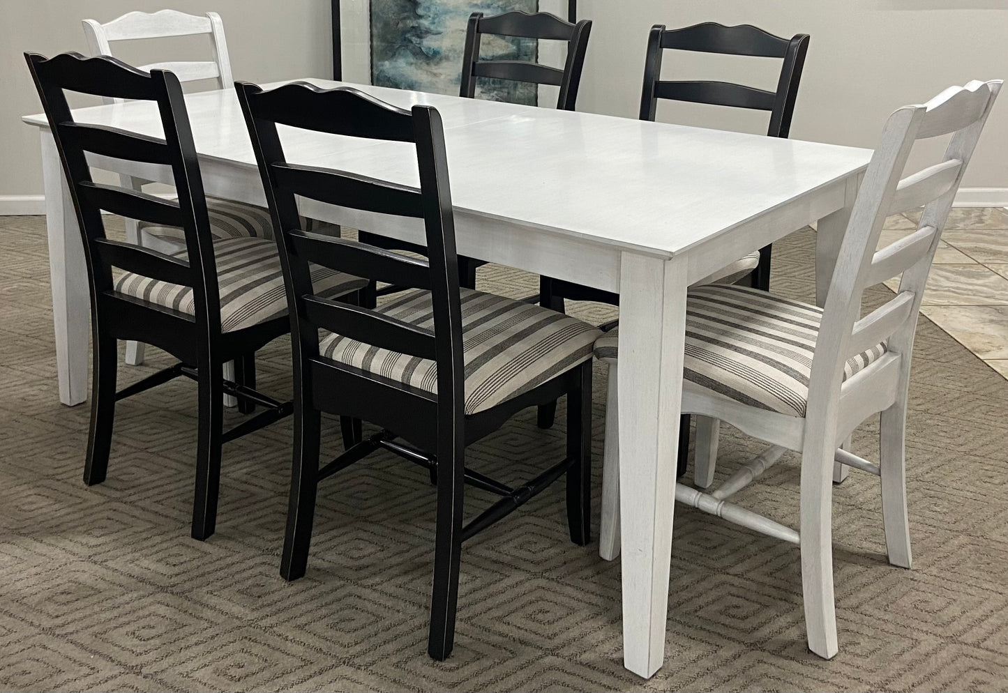 Shaker Extension Table with Magnolia Chairs