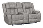 Lux Reclining Console Loveseat