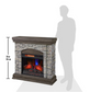 Montana 43.5" Wall Mantel w/ 23" Electric Fireplace