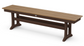 Farmhouse Trestle 65" Bench Two Tone