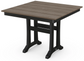 Farmhouse Trestle 37" Dining Table Two Tone