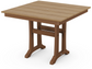 Farmhouse Trestle 37" Dining Table Two Tone
