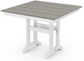 Farmhouse Trestle 37" Dining Table Two Tone