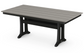 Farmhouse Trestle 37"x72" Dining Table Two Tone