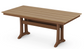 Farmhouse Trestle 37"x72" Dining Table Two Tone