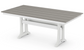 Farmhouse Trestle 37"x72" Dining Table Two Tone